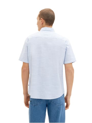 Tom Tailor Kurzarm Hemd mit Brusttasche STRUCTURED SHIRT in Hellblau