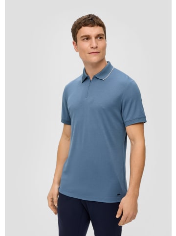 s.Oliver BLACK LABEL Polo-Shirt kurzarm in Blau