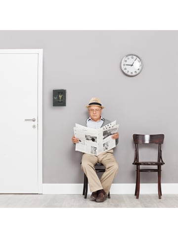 relaxdays 2 x Notschlüsselkasten in Grau