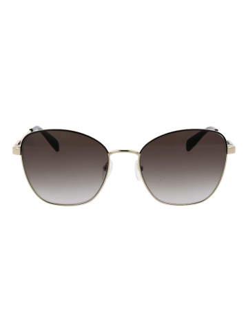 Longchamp Damen Sonnenbrillen Schmetterling Gold