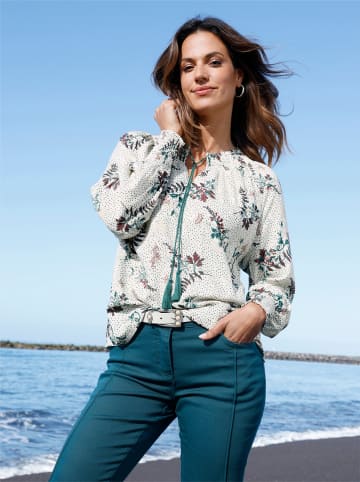 WITT WEIDEN Druck-Bluse in champagner-hortensie-bedruckt