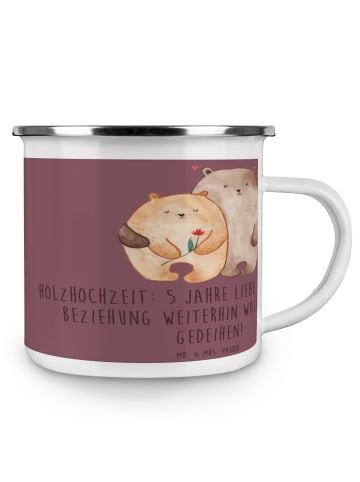 Mr. & Mrs. Panda Kaffeepott 5. Hochzeitstag Holzhochzeit mit Spruch in Kaffa Coffee