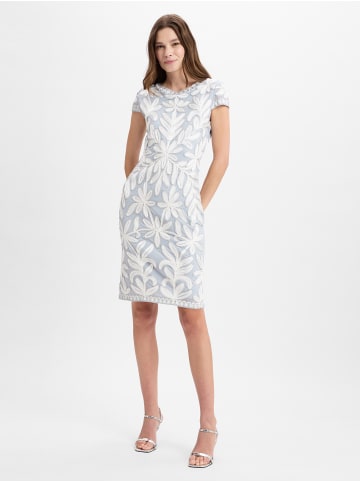 Ambiance Kleid in grau weiß - 0001