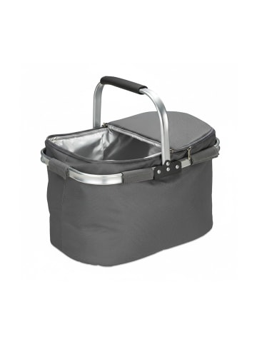 relaxdays Einkaufskorb in Grau - 27 l