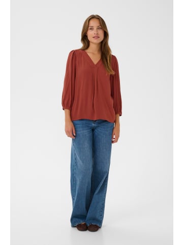 Kaffe Langarm-Bluse KAfia Regular fit in Chili Oil