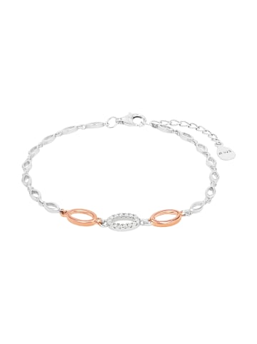 Amor Armband Silber 925, rhodiniert+rosévergoldet in Bicolor
