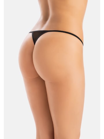 Teyli Mesh Tanga Rosu in schwarz