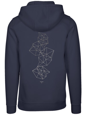 F4NT4STIC Hoodie Geometrics Abstract in marineblau