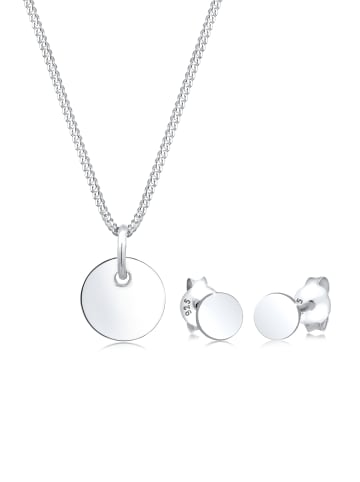 Elli Schmuckset 925 Sterling Silber Geo, Kreis in Silber