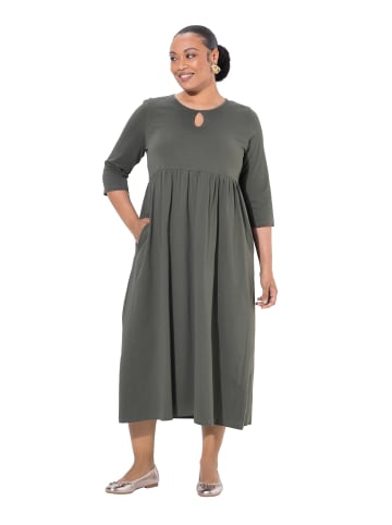Ulla Popken Kleid in olivgrau