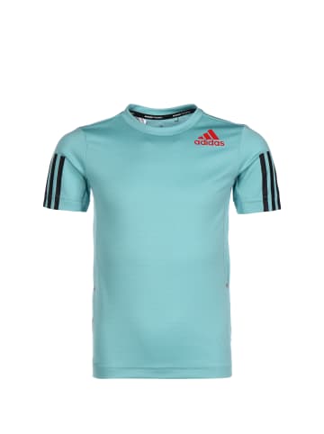 adidas Performance Trainingsshirt HEAT.RDY in mint / schwarz