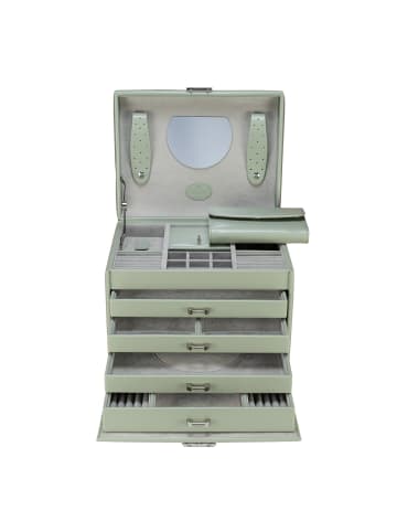 Windrose Merino Schmuckkasten 26 cm in salbei