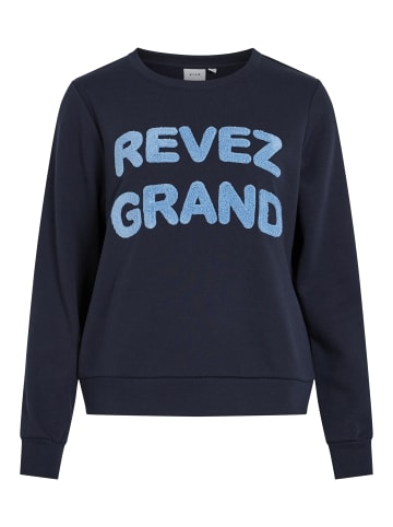 Vila Sweatshirt in Navy Blazer