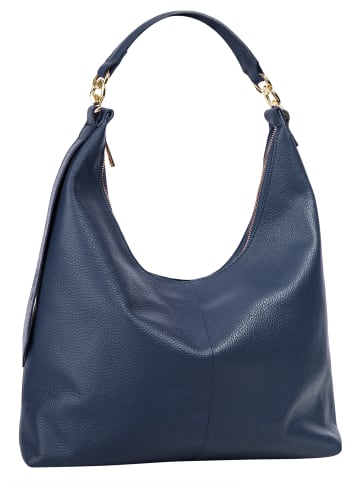 Samantha Look Shopper echt Leder in blau