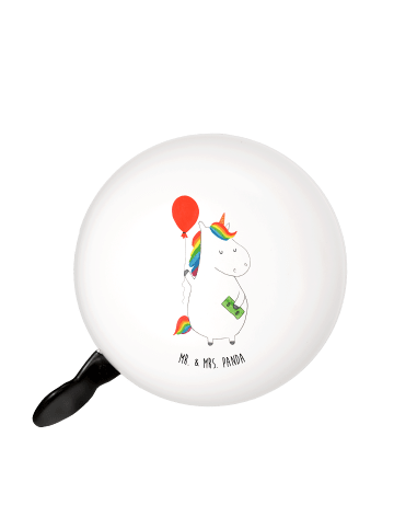 Mr. & Mrs. Panda XL Fahrradklingel Einhorn Luftballon ohne Spruch in Weiß