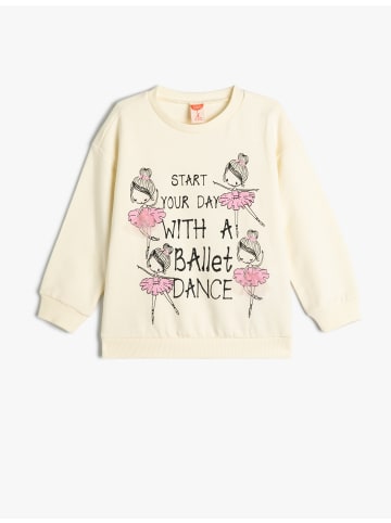 KOTON Sweatshirt in Ekru