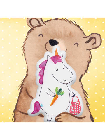 Mr. & Mrs. Panda Kissen Einhorn Vegan ohne Spruch in Weiß