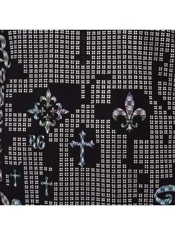 Roberto Geissini Skull Mirror T-Shirt Schwarz