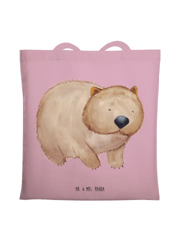 Mr. & Mrs. Panda Stofftasche Wombat ohne Spruch in Rosa Pastell