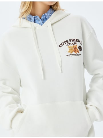 KOTON Sweatshirt in Ekru