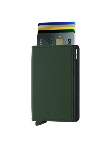 Secrid Matte Slimwallet - Geldbörse RFID 6.8 cm in green-black