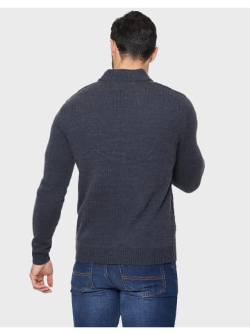 Threadbare Stehkragenpullover Kelley in Dunkelblau