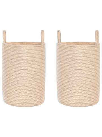 Beliani 2er-Set Korb SARYK in Beige