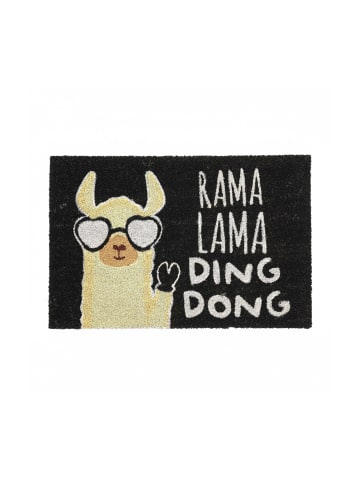 relaxdays Fußmatte "Lama" in Bunt - 60 x 40 cm