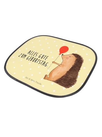 Mr. & Mrs. Panda auto hitzeschutz Igel Luftballon mit Spruch in Gelb Pastell