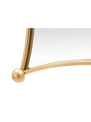 Mauro Ferretti Geometrischer Wandspiegel aus goldfarbenem Metall, 68 x 3,5 x 68 cm