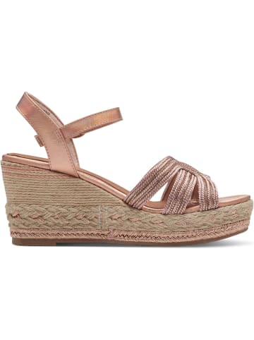 Marco Tozzi Plateau-Sandaletten in ROSE MET. COMB