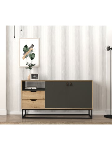 moebel17 Sideboard Dolores in Anthrazit Safir