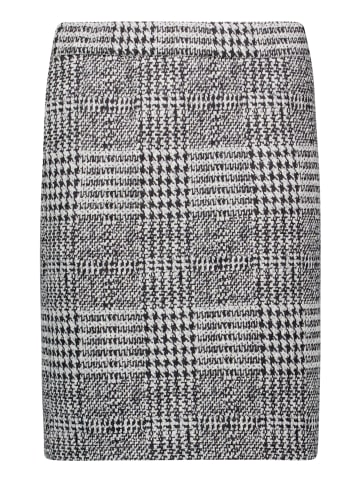 Betty Barclay Jerseyrock kariert in Grau/Beige