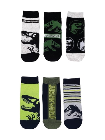 Jurassic World 6er-Set: Sneaker Socken Jurassic World in Mehrfarbig