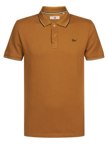 Petrol Industries Klassisches Poloshirt in Braun