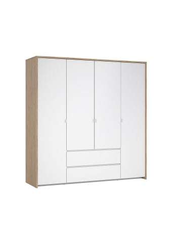 ebuy24 Kleiderschrank Next Weiß 197 x 58 cm