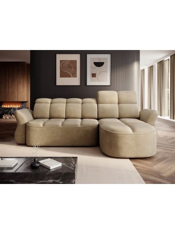 MF Design Benny Recamiere Rechts in Braunbeige -  (L) 185 x (B) 301 x (H) 115 cm