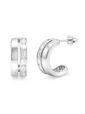 Tom Tailor Creolen Silber 925, rhodiniert in Silber