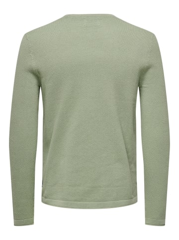 Only&Sons Dünner Langarm Strickpullover Rundhals Basic Sweater ONSPANTER in Mint