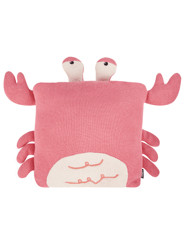 Beliani 2er-Set Dekokissen JARGALLI in Rosa/Beige
