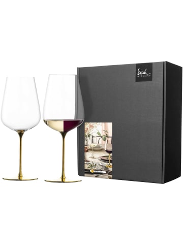 Eisch 2er Set Allround-Weingläser Essenca SensisPlus Gold Edition 580 ml in gold