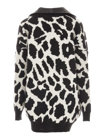 VIRITA Women Strickjacke in Schwarz Wollweiss