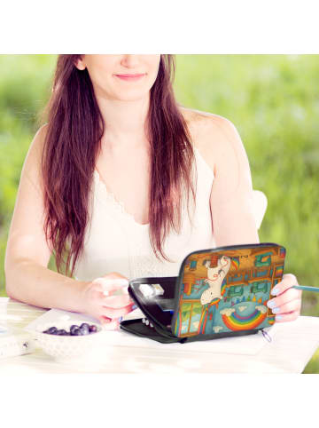 Mr. & Mrs. Panda Federmäppchen Einhorn Näherin Design ohne Spruch in Weiß