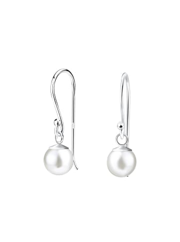 Alexander York Ohrringe, Ohrhänger PERLE 6 mm in 925 Sterling Silber, 2-tlg. in silber