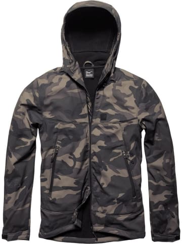 Vintage Industries Softshelljacke in Camouflage