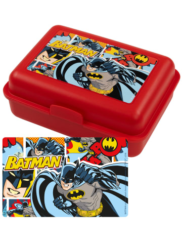 Batman DC Comics Batman Brotdose Comic Lunchbox Butterbrotdose Trennwand in rot