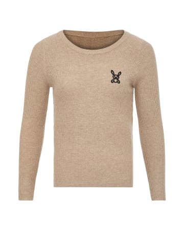 sweeties by leo Damen Strickpullover in Dunkelbeige