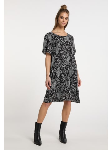 VIRITA Women Kurzarmkleid in Schwarz Weiss