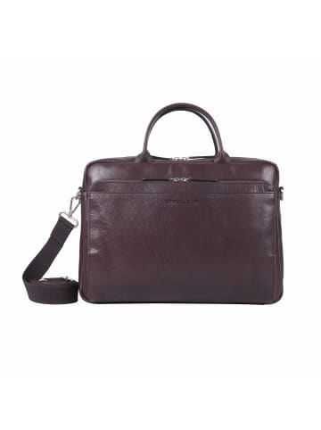 Strellson Aktentasche 'Kenley Charles in Dunkelbraun 39,00 x 28,00 x 7,00 cm'