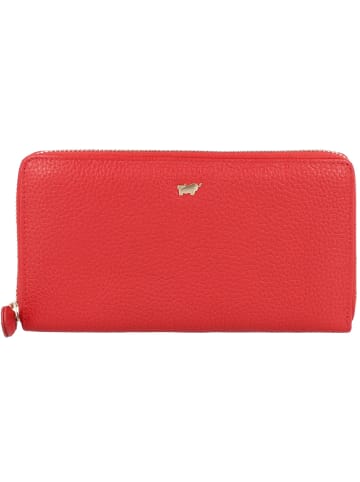 Braun Büffel Asti Geldbörse RFID Schutz Leder 19 cm in rot